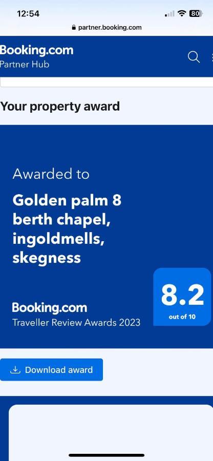 Golden Palm 8 Berth Chapel Saint Leanords, Ingoldmells, Skegness Caravan Exterior foto